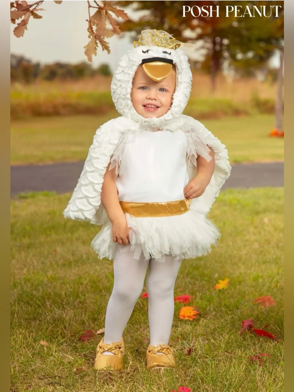 Posh Peanut Odet Swan Costume Size 2T NWT